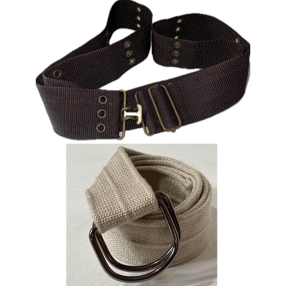 Safari Belt Lot Adjustable Size OS  2 Belts